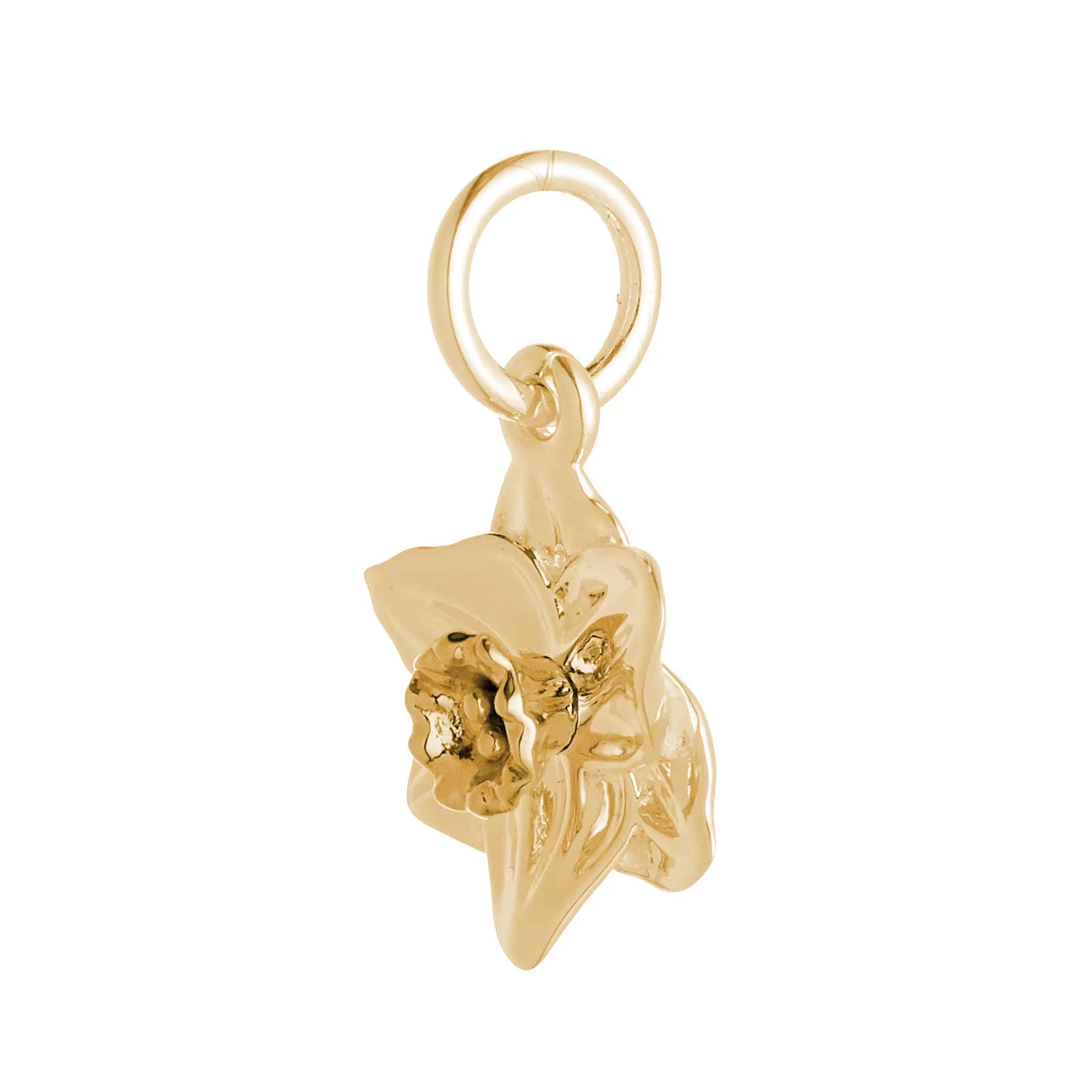 Daffodil Flower Gold Vermeil Silver Charm