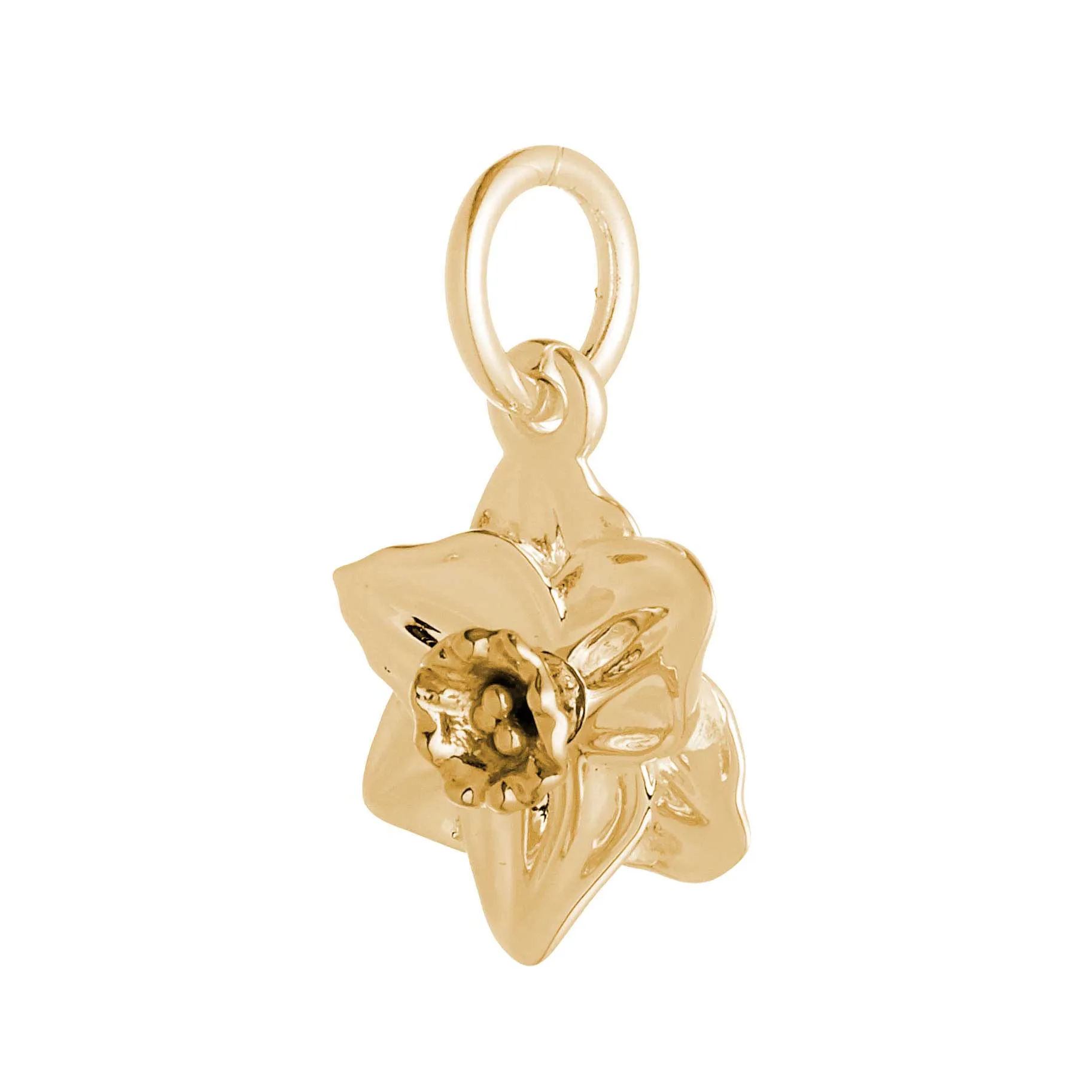 Daffodil Flower Gold Vermeil Silver Charm
