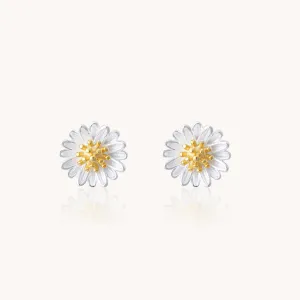 Daisy Silver Stud Earrings