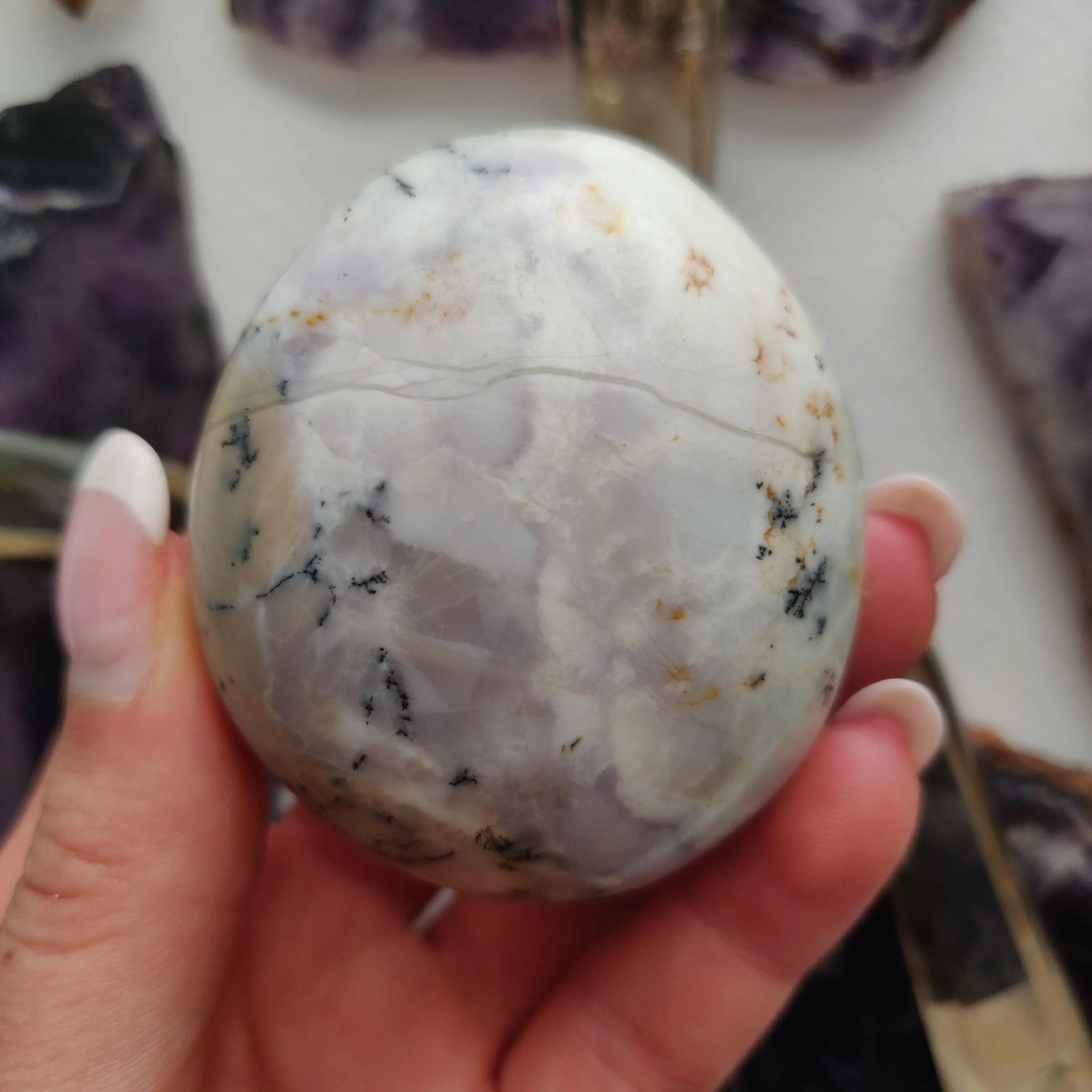Dendritic Opal Palm Stone (#42)
