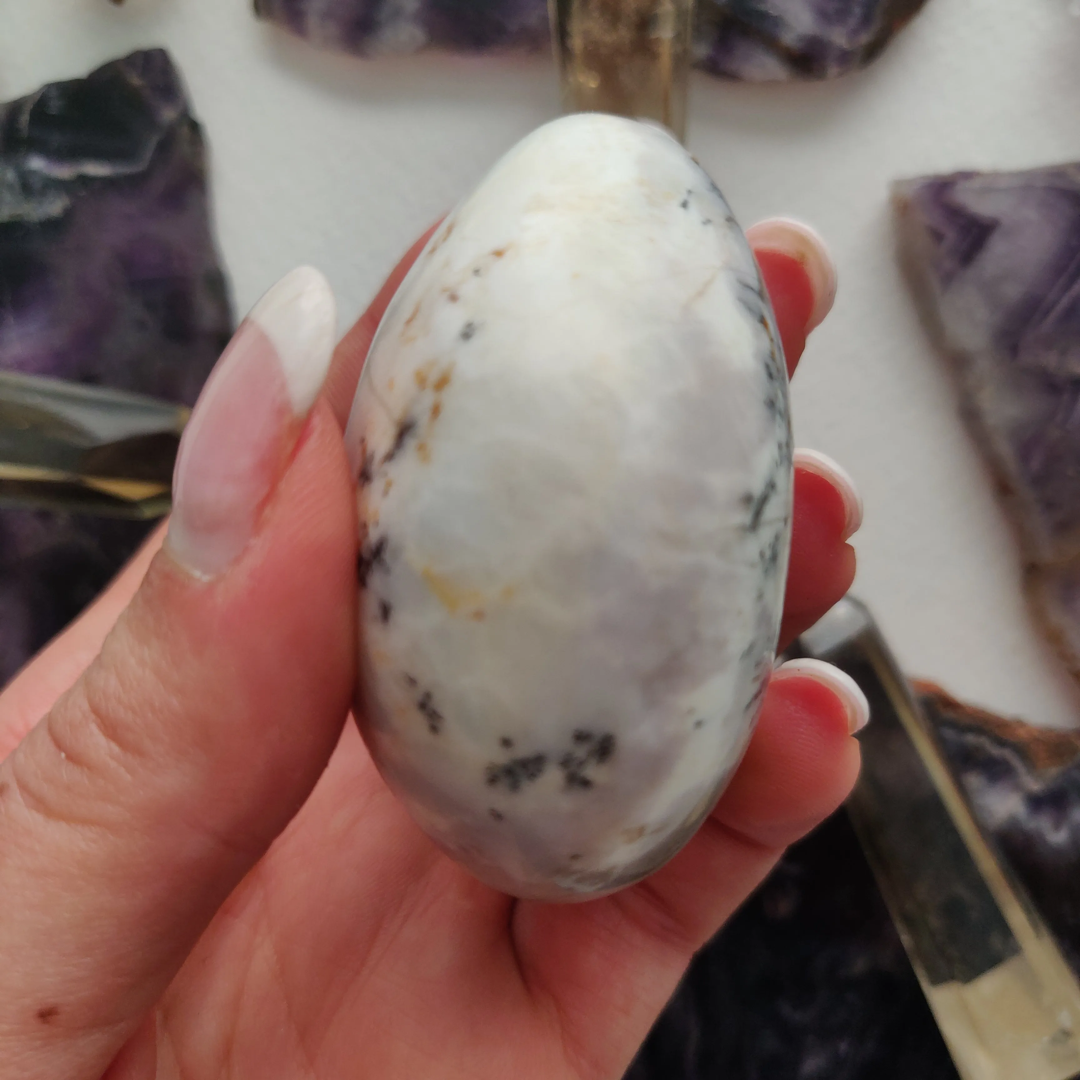 Dendritic Opal Palm Stone (#42)