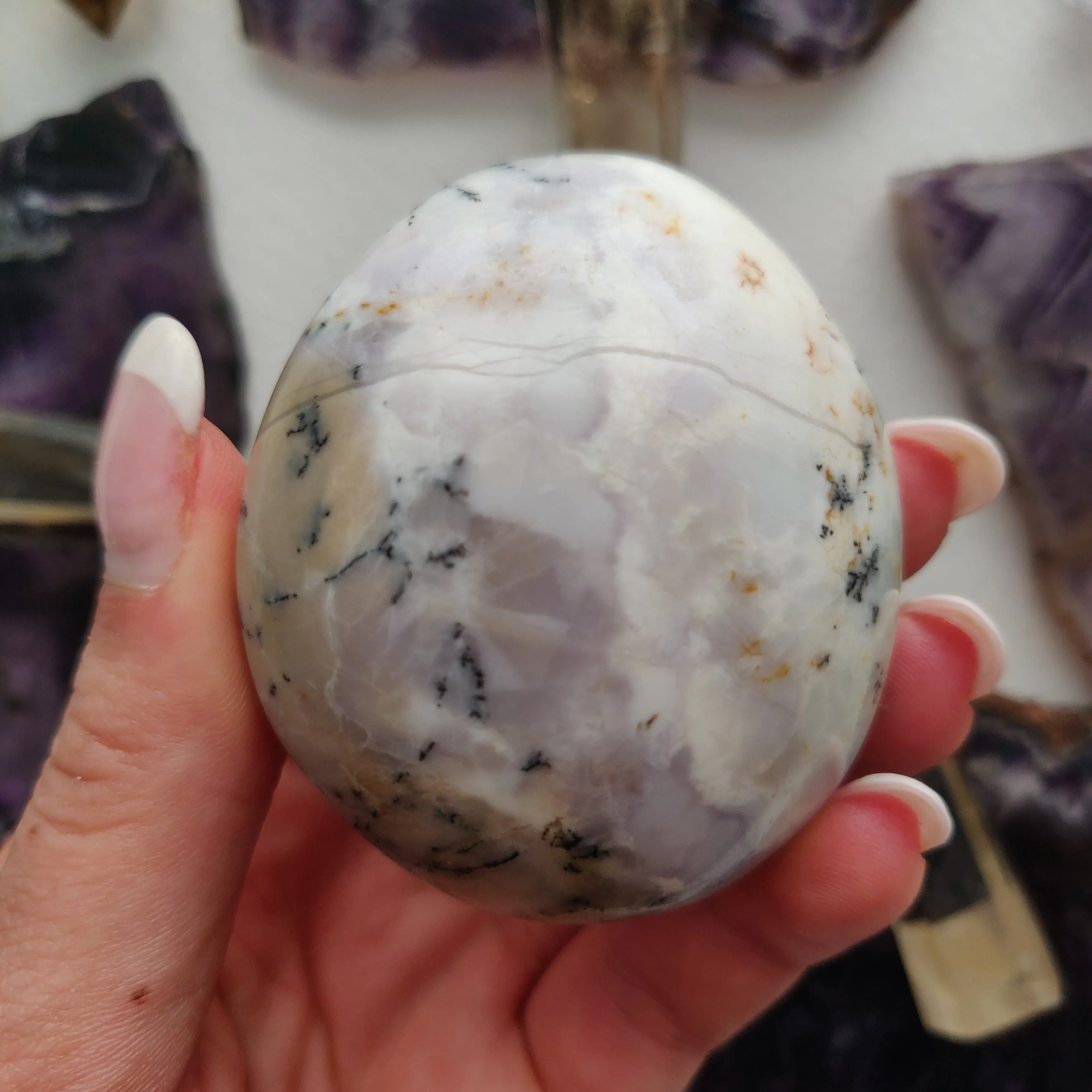 Dendritic Opal Palm Stone (#42)