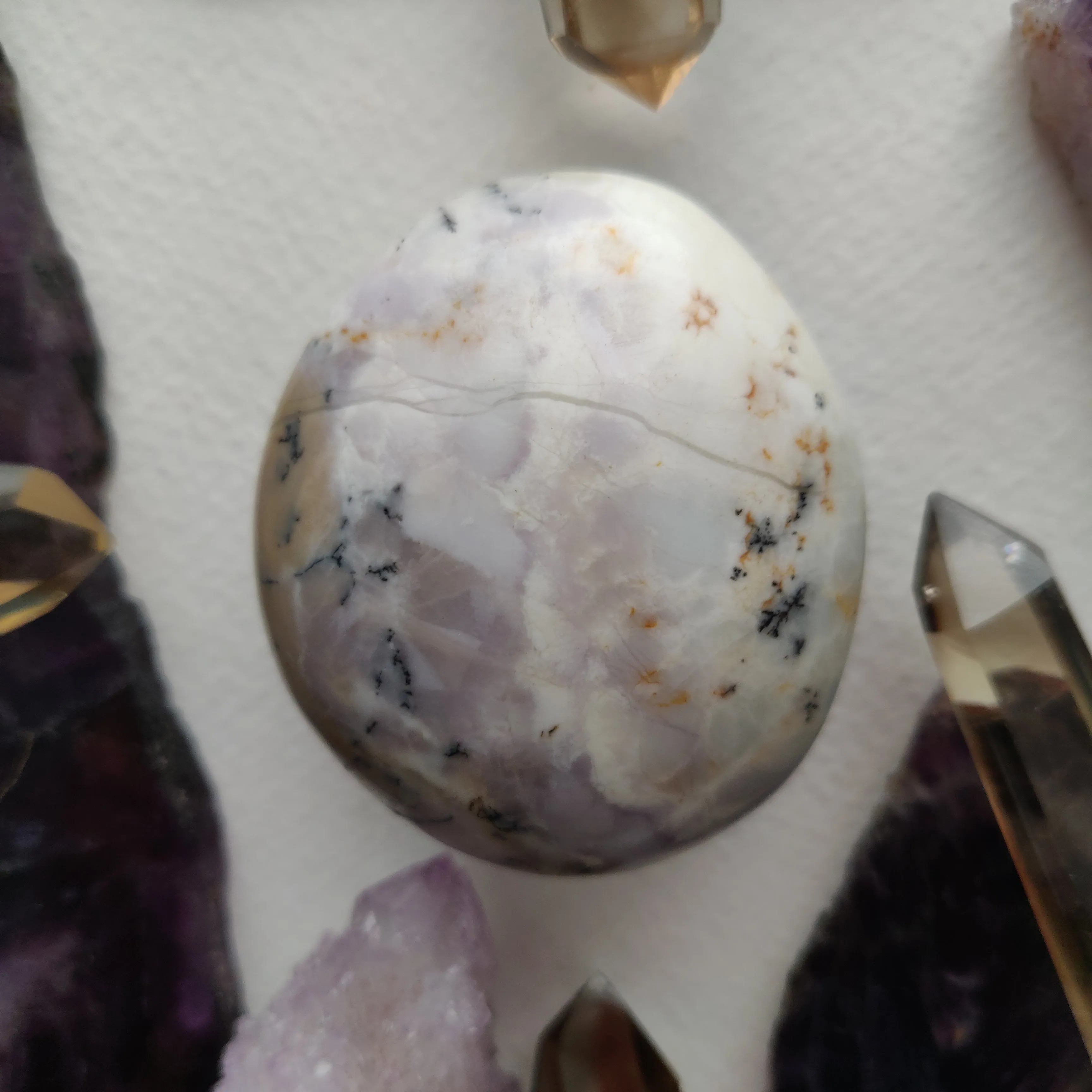 Dendritic Opal Palm Stone (#42)