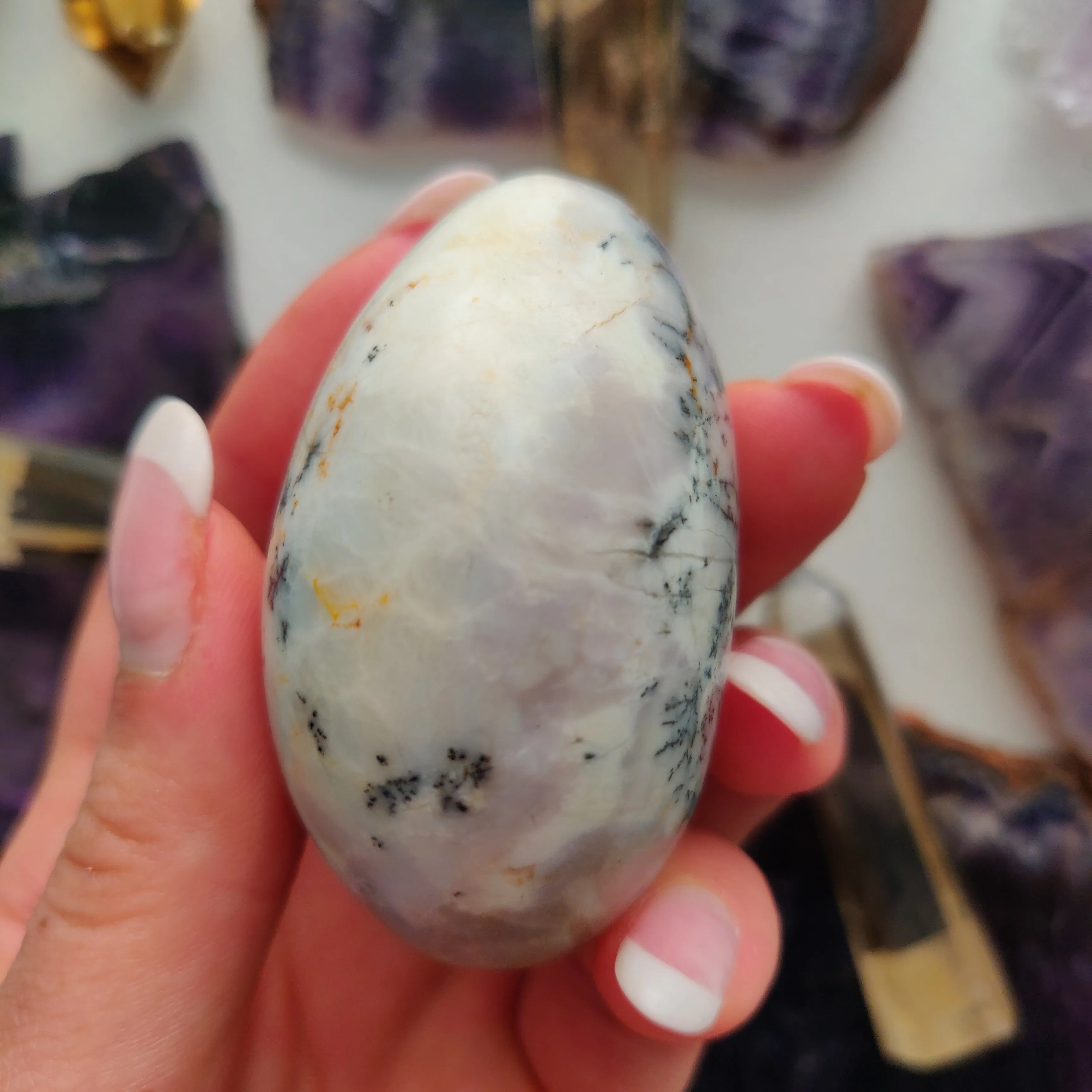 Dendritic Opal Palm Stone (#42)