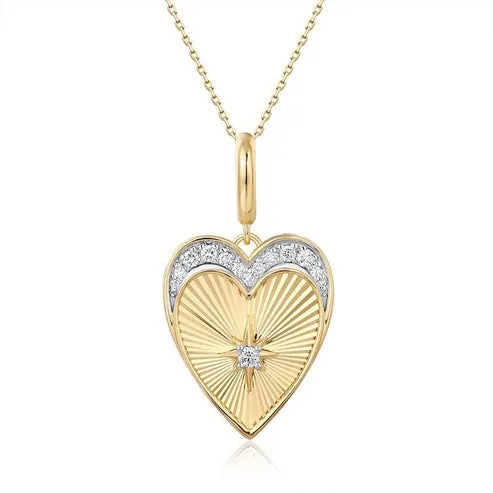 Diamond Beautiful Heart Necklace