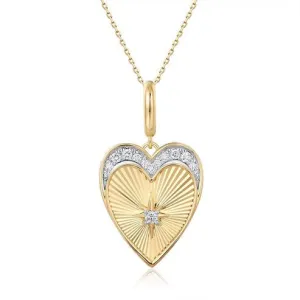 Diamond Beautiful Heart Necklace