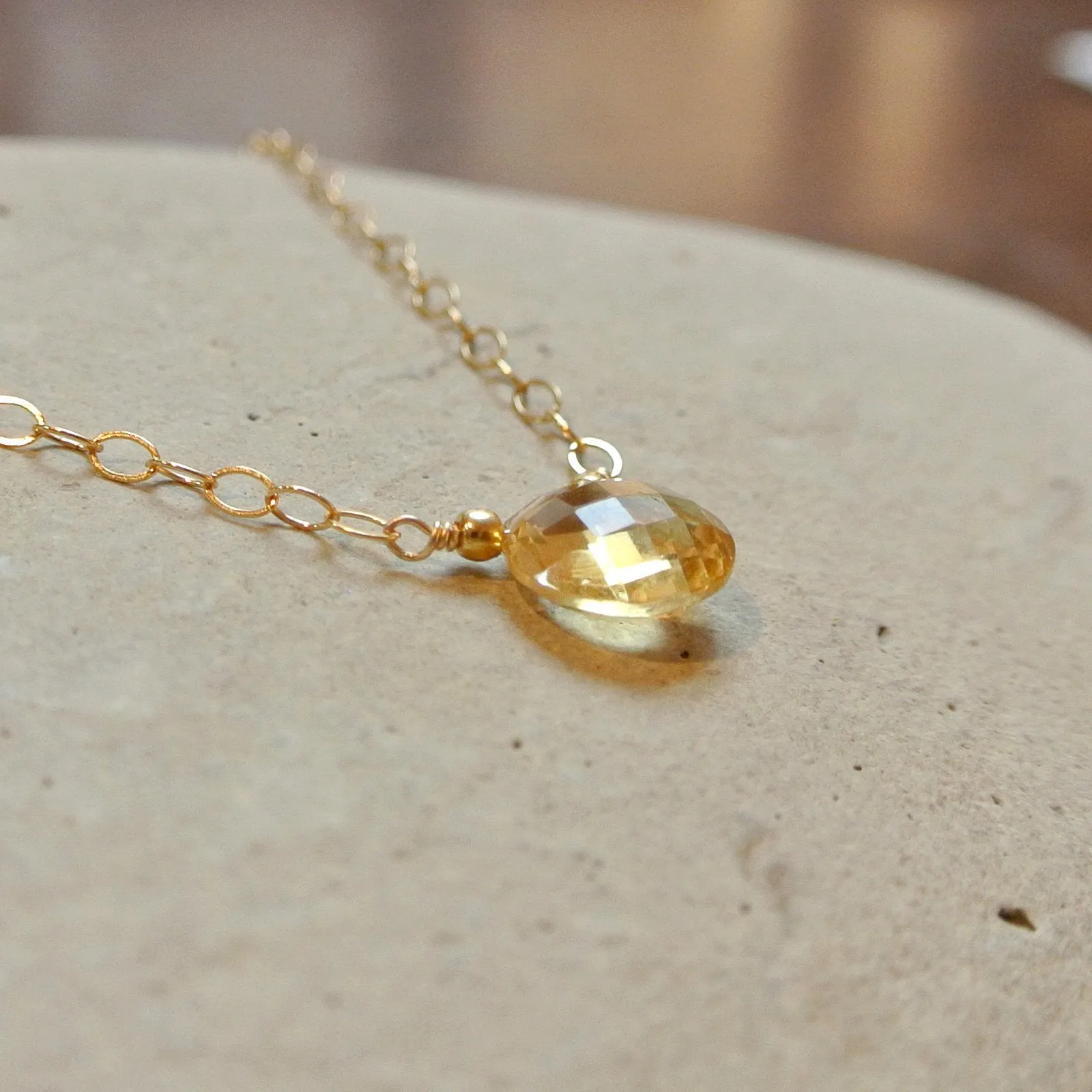 Essential Energy Gemstone Necklace: Citrine - Regenerating
