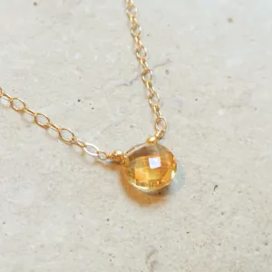 Essential Energy Gemstone Necklace: Citrine - Regenerating