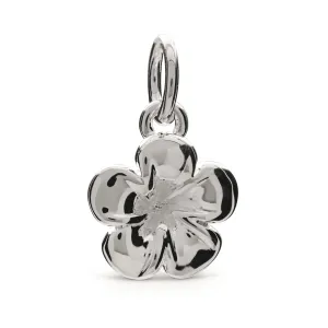 Frangipani Flower Silver Charm