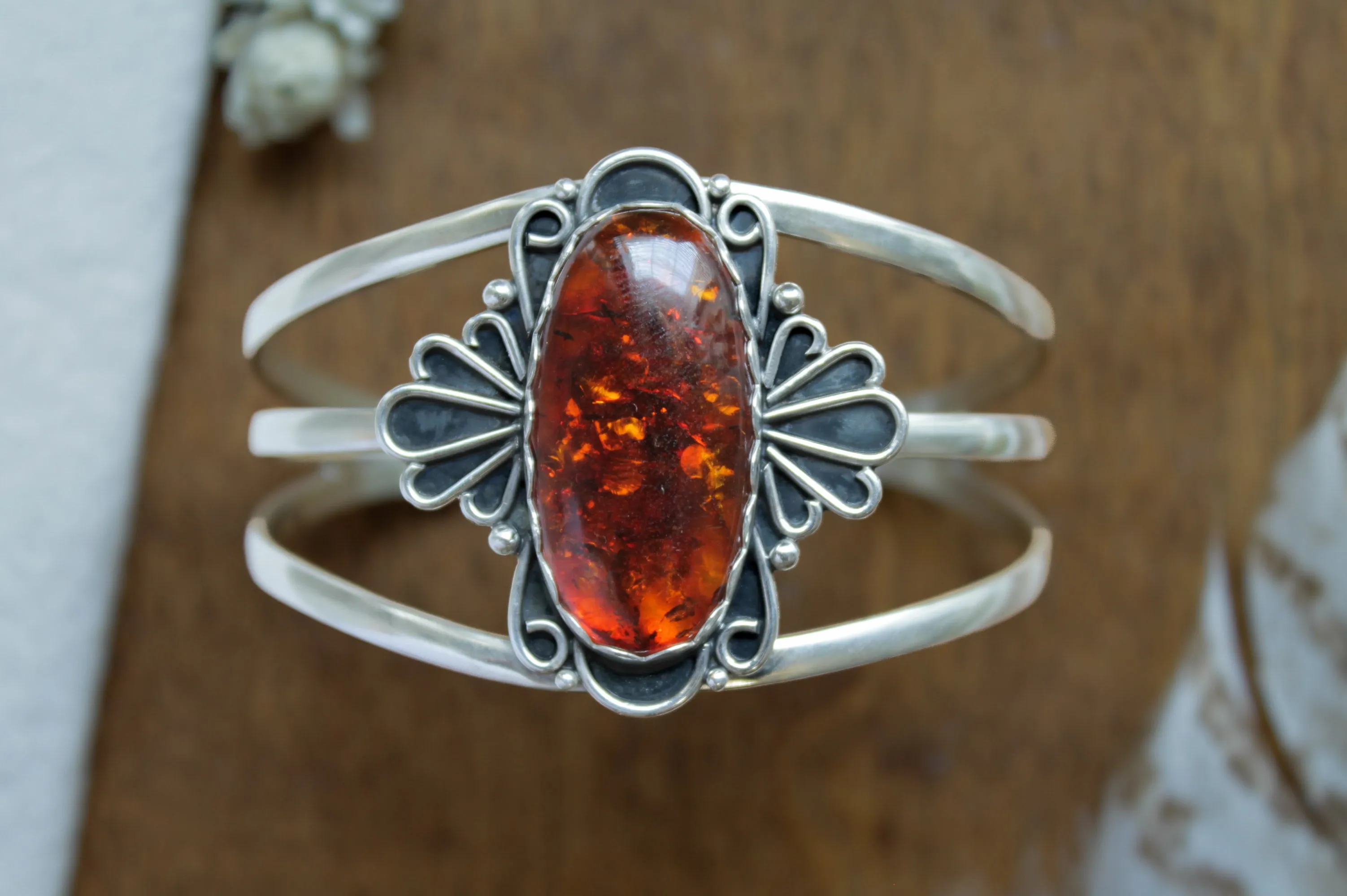Golden Hour Statement Cuff | Baltic Amber