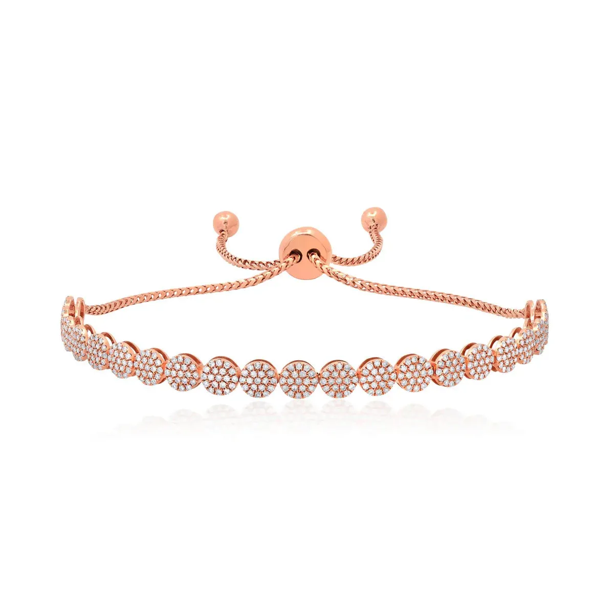 Graziela Cascade Bolo Bracelet in Rose Gold