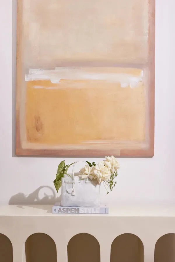 Handbag Vase - Cappuccino