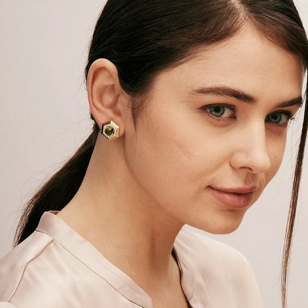 Hexagon Earrings