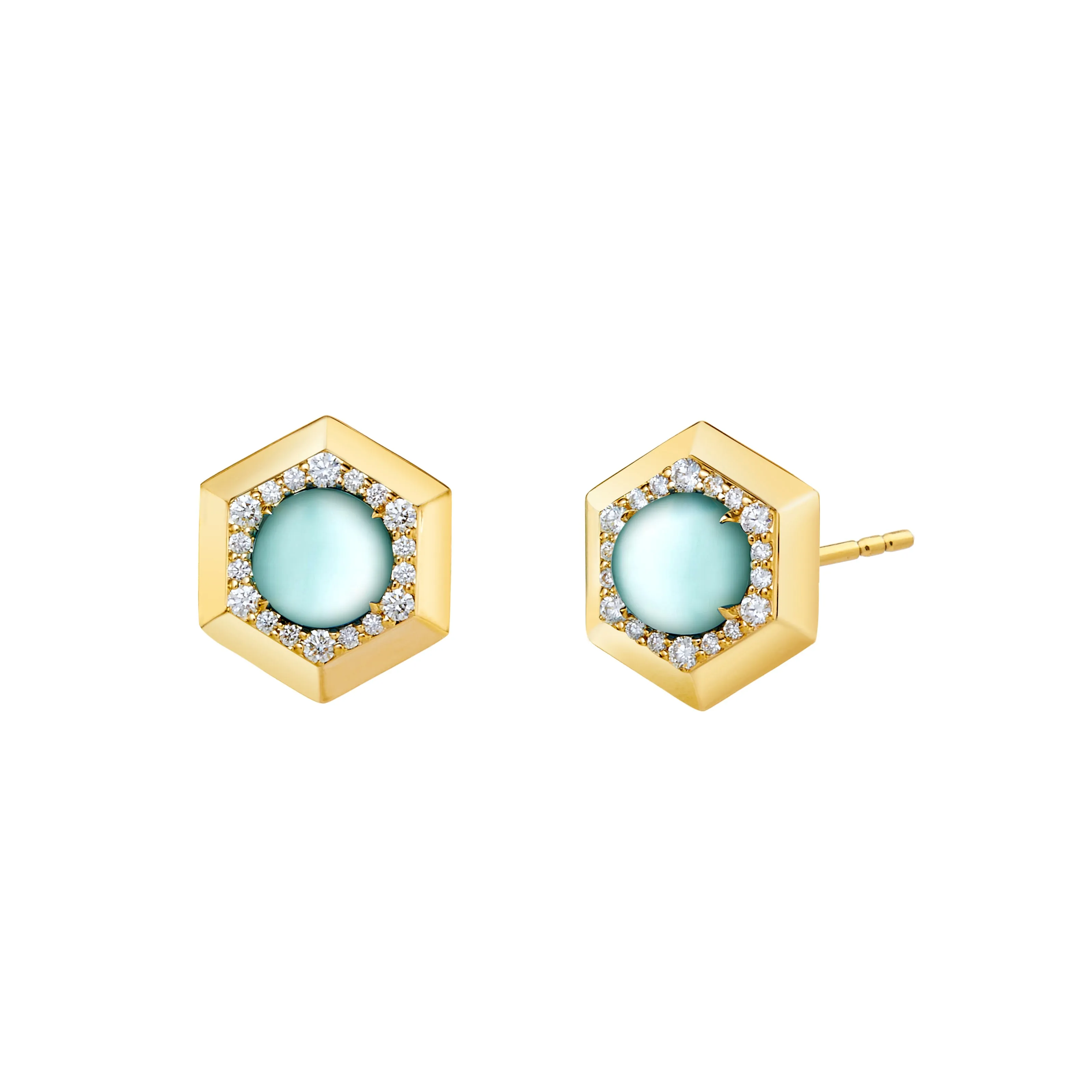 Hexagon Earrings