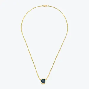 Hexagon Gem Necklace