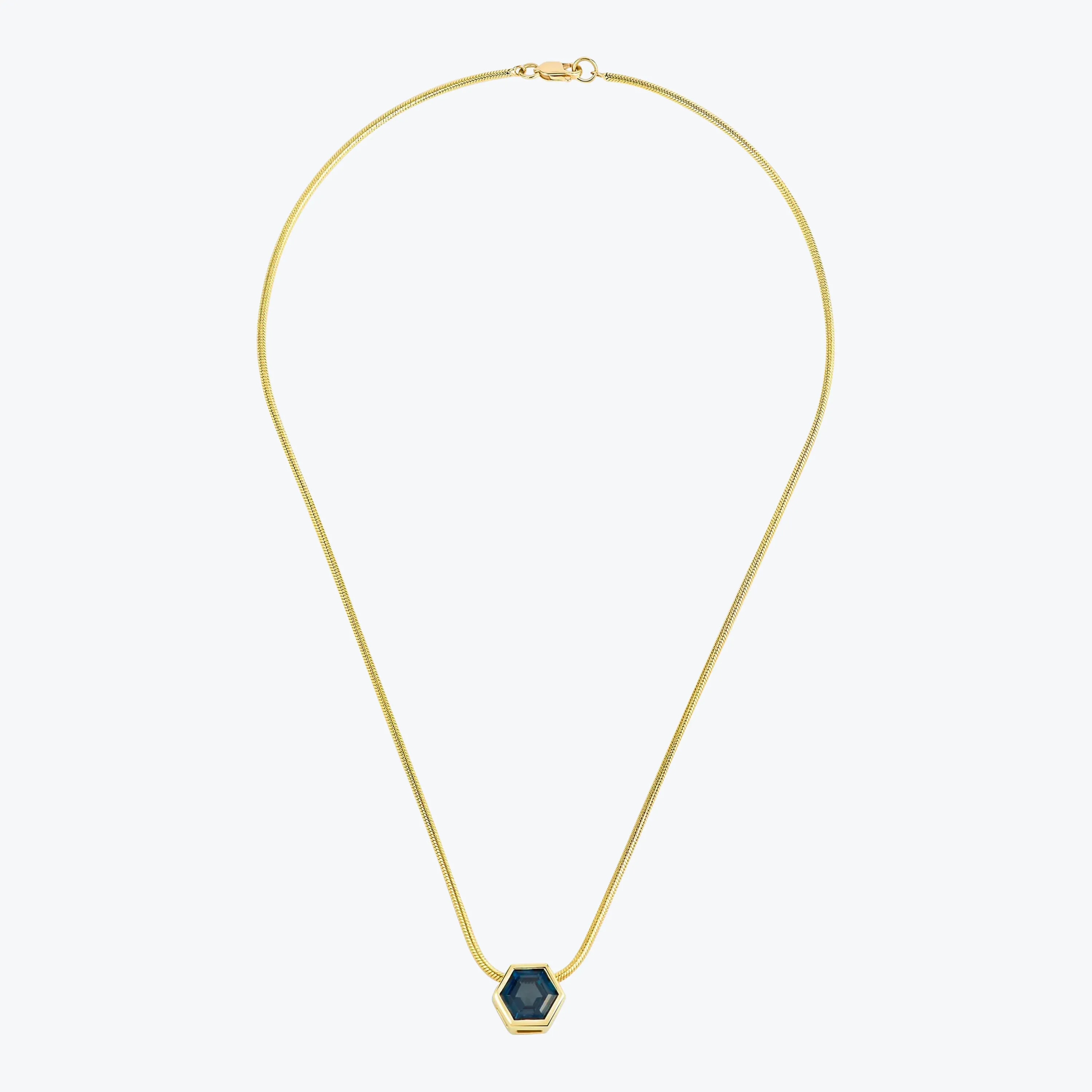 Hexagon Gem Necklace