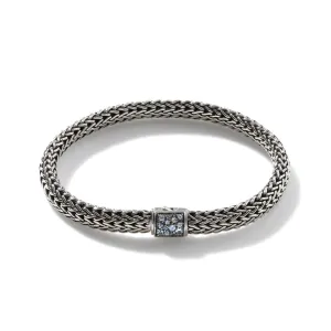 Icon Bracelet, Sterling Silver, Reversible Gemstones, 6.5MM|BBS90422RVBLS2AQ