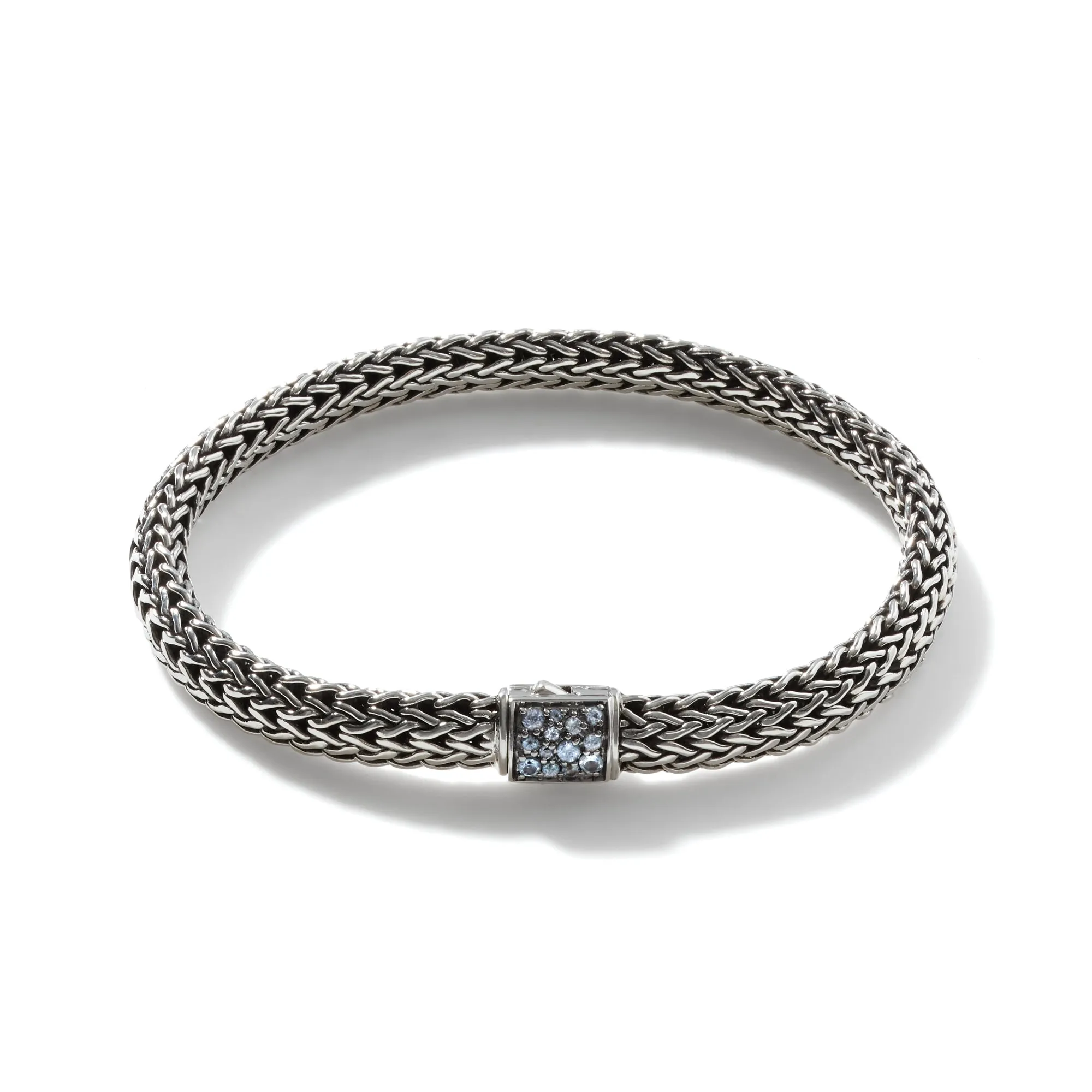 Icon Bracelet, Sterling Silver, Reversible Gemstones, 6.5MM|BBS90422RVBLS2AQ