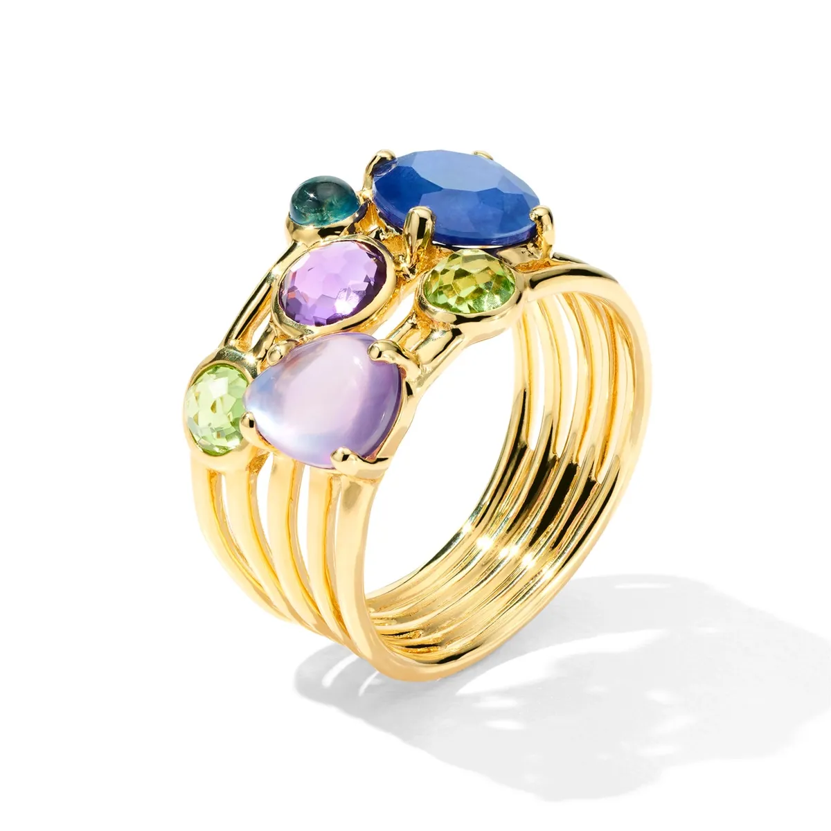 Ippolita 18K Yellow Gold Rock Candy Gelato 6-Stone Cluster Ring