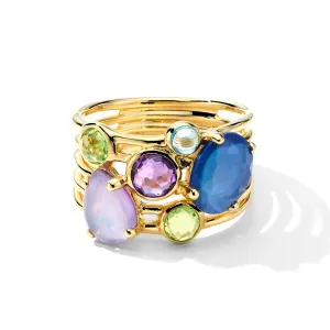 Ippolita 18K Yellow Gold Rock Candy Gelato 6-Stone Cluster Ring