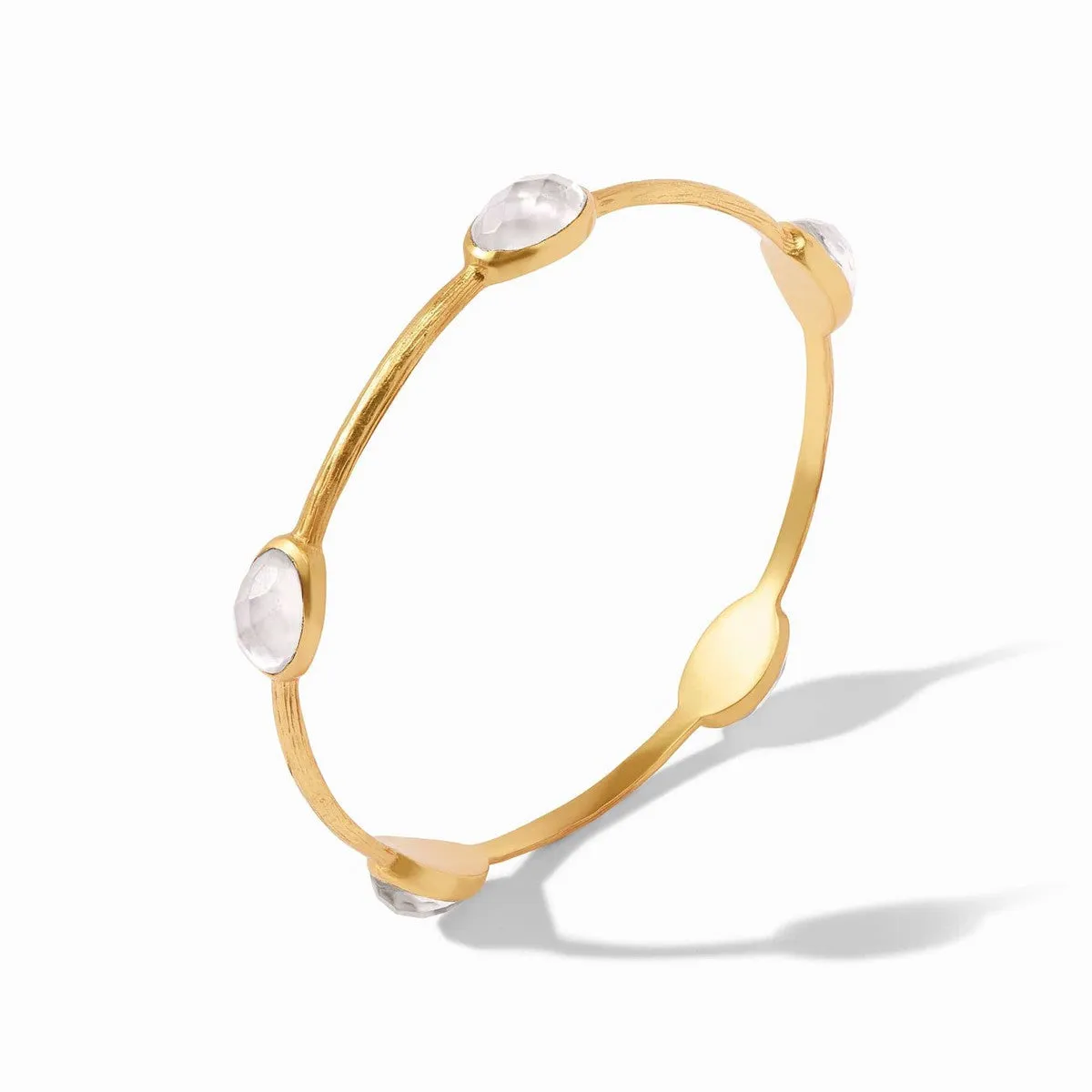 Ivy  Stone Bangle - Iridescent Aquamarine