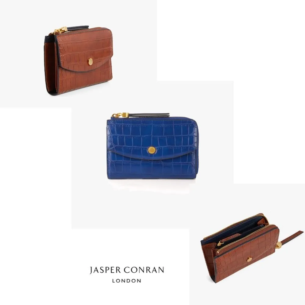 Jasper Conran Amber Small Zip Around Faux Croc Purses