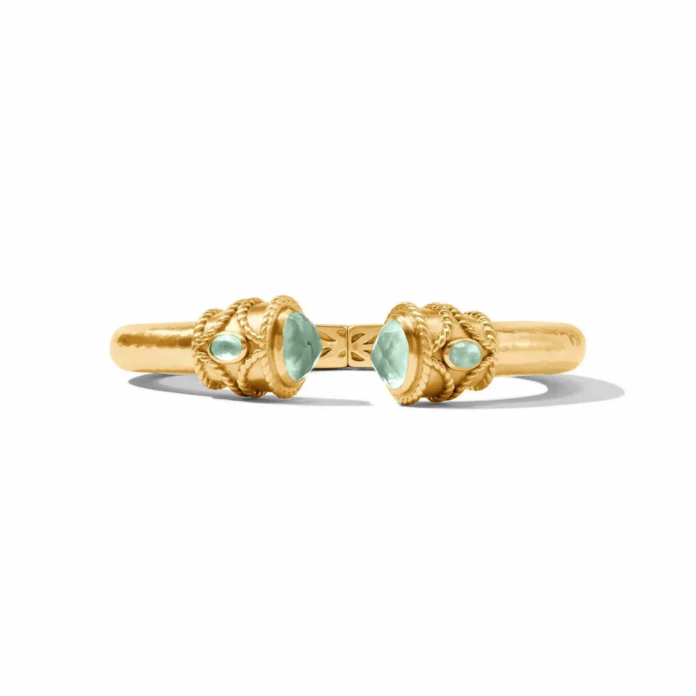 Julie Vos Nassau Demi Cuff - Iridescent Aquamarine Blue