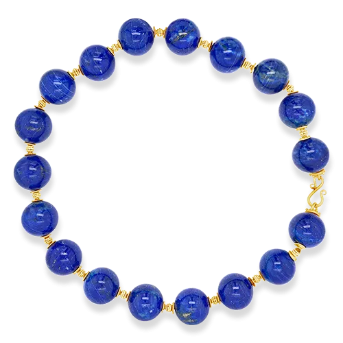 Lapis Bead Estate Necklace