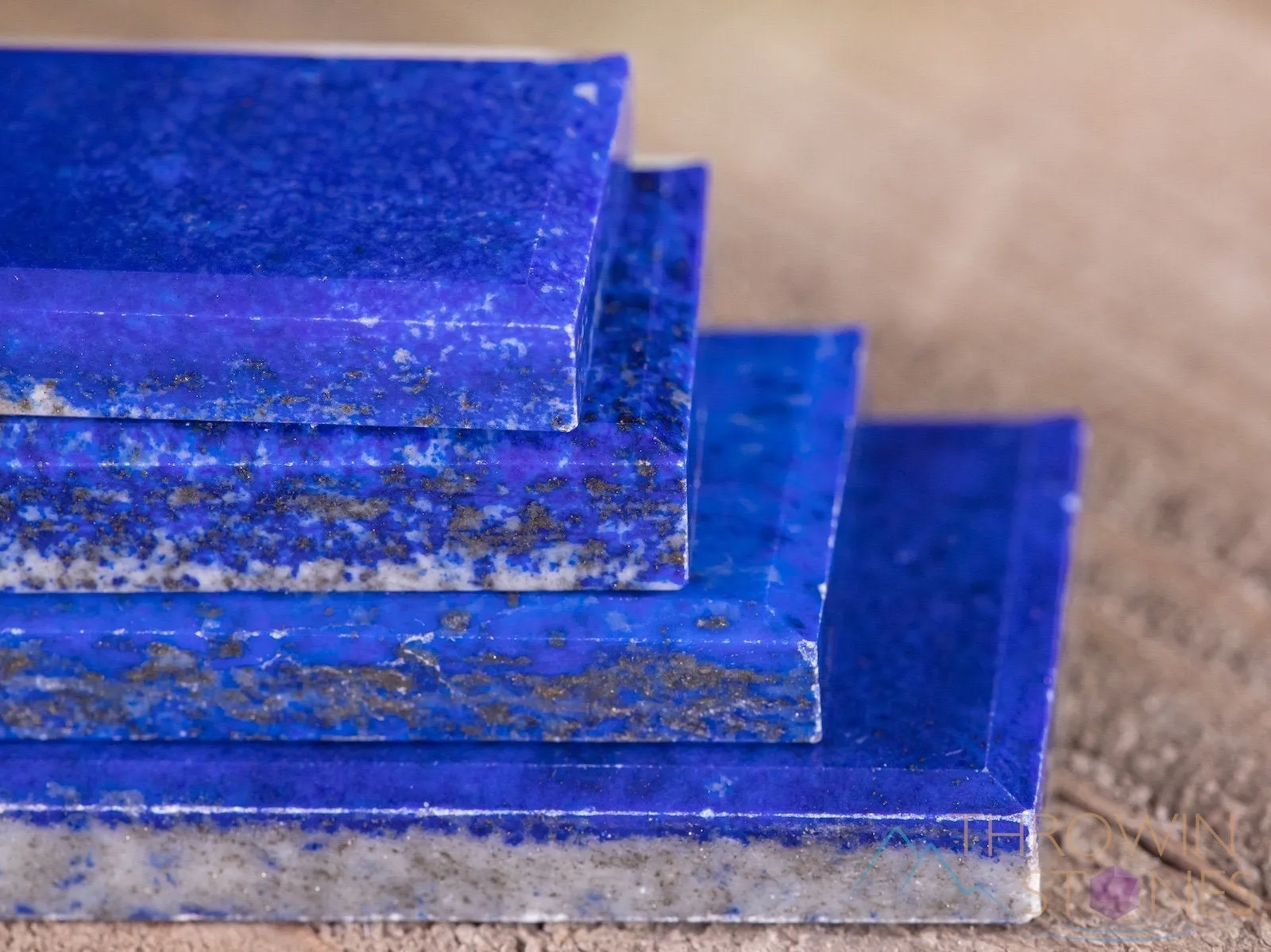 LAPIS LAZULI Crystal Cabochon - Rectangle Tile - Gemstone, Jewelry Making, Crystals, E1707
