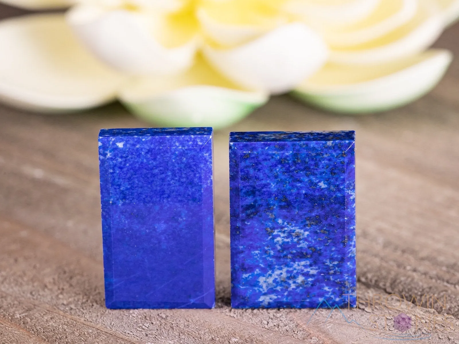 LAPIS LAZULI Crystal Cabochon - Rectangle Tile - Gemstone, Jewelry Making, Crystals, E1707