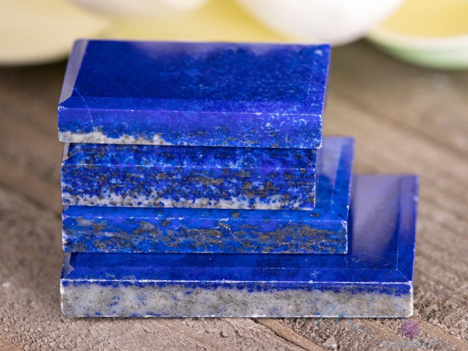 LAPIS LAZULI Crystal Cabochon - Rectangle Tile - Gemstone, Jewelry Making, Crystals, E1707