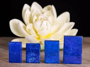 LAPIS LAZULI Crystal Cabochon - Rectangle Tile - Gemstone, Jewelry Making, Crystals, E1707