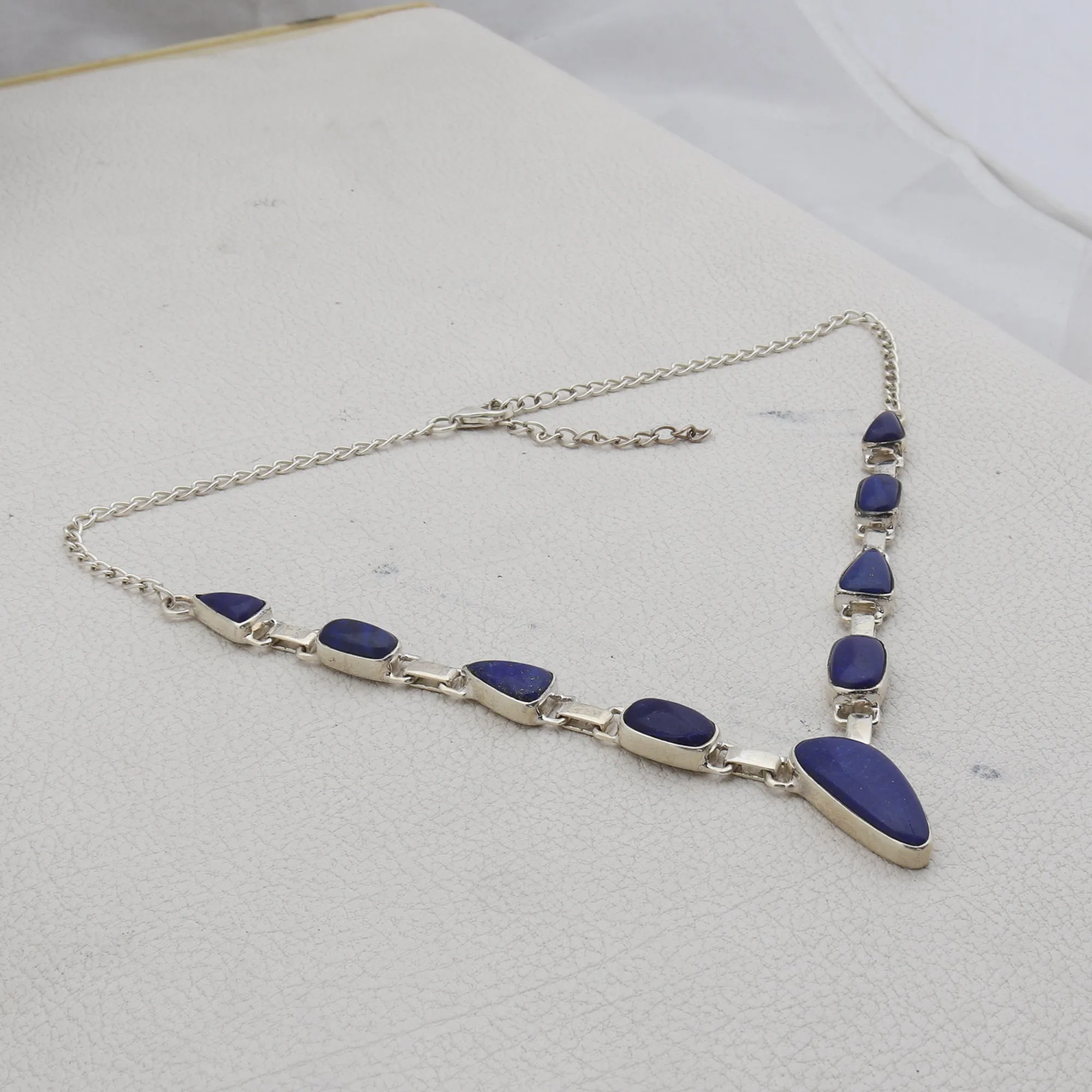 Lapis Lazuli Silver Necklace