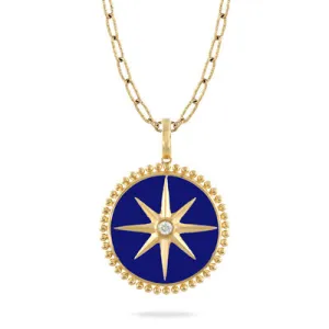 Lapis North Star Necklace