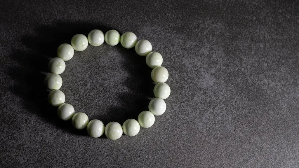 Lime Chrysoprase Natural Gemstone Bracelet