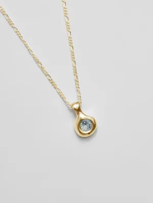 Liv Necklace in Blue and Gold (Sample)
