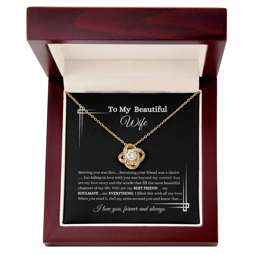 Love Knot Necklace/Beautiful Wife