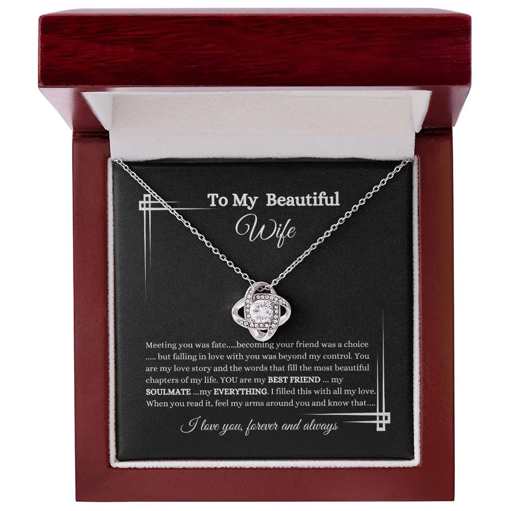 Love Knot Necklace/Beautiful Wife
