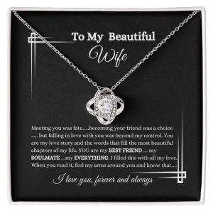 Love Knot Necklace/Beautiful Wife