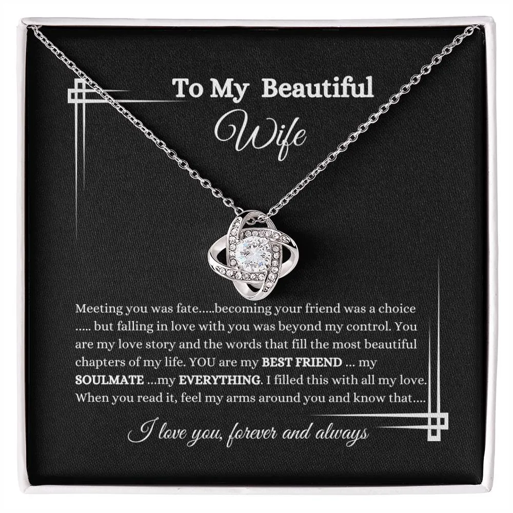 Love Knot Necklace/Beautiful Wife