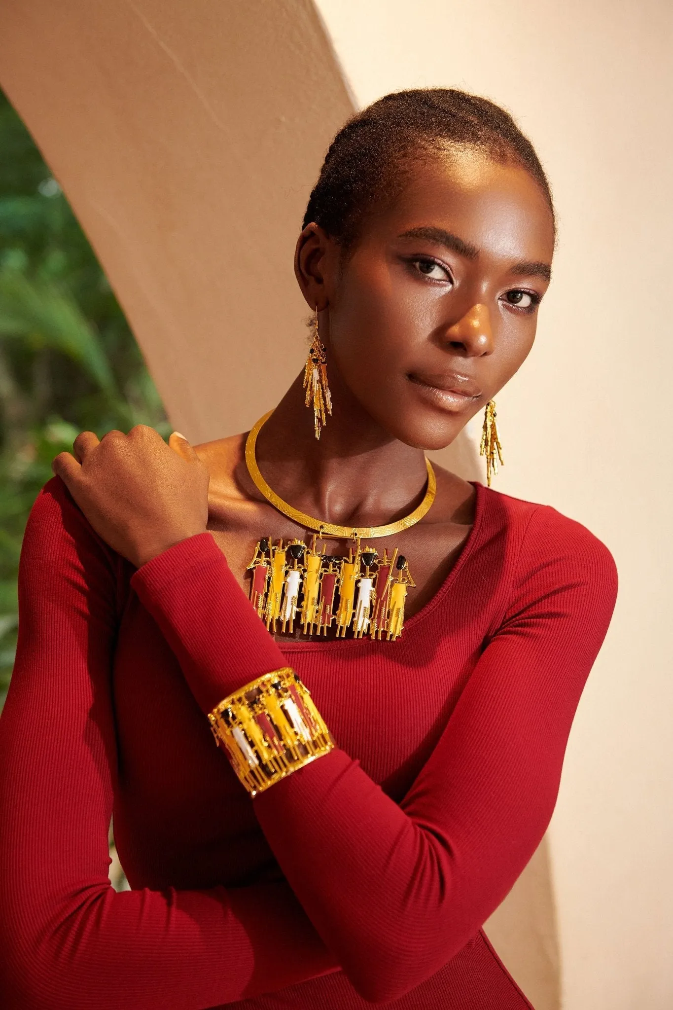 Maasai Sherrie Cuff - Gold