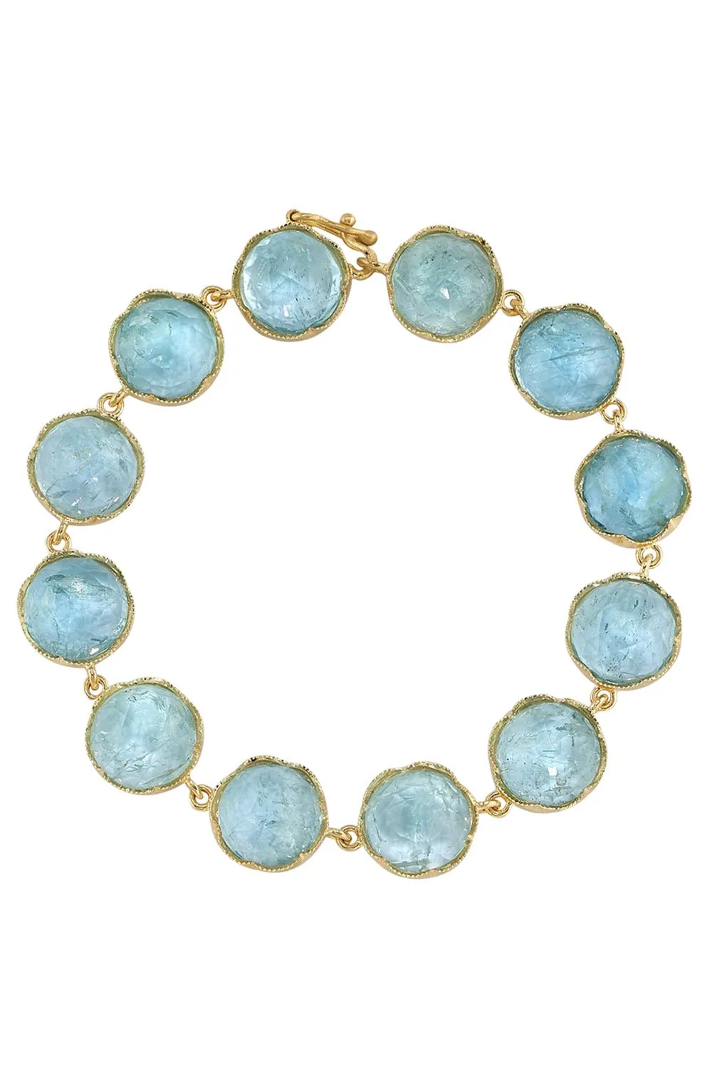 Medium Aquamarine Classic Link Bracelet