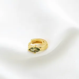 Mini Peridot Hoop