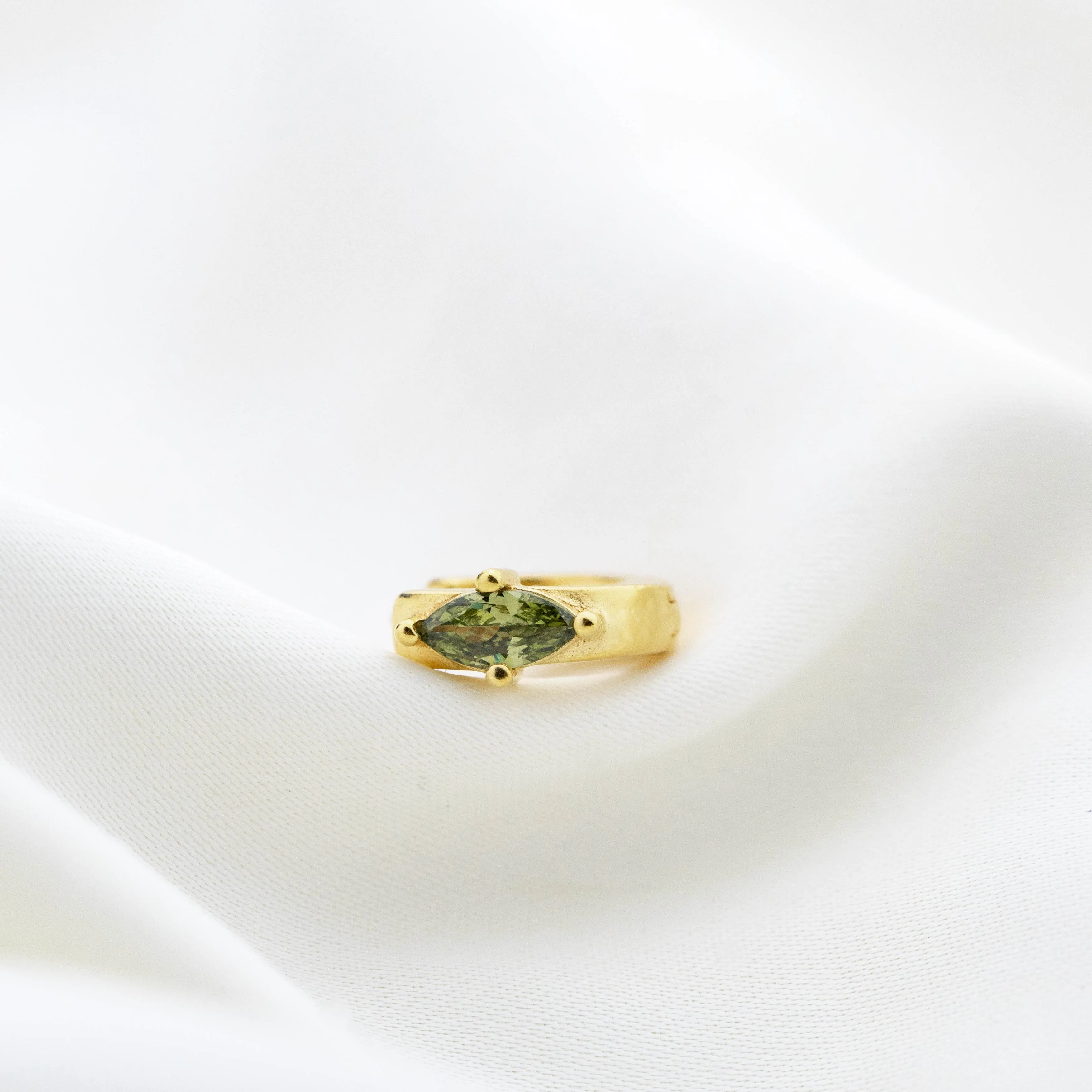 Mini Peridot Hoop
