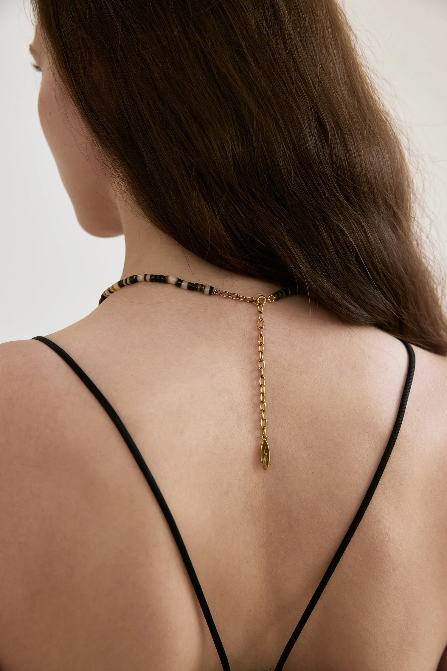 Mother of Pearl Shell Cave Necklace