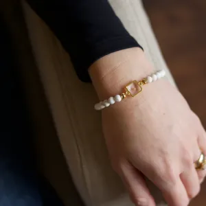 Mustard Seed White Bracelet