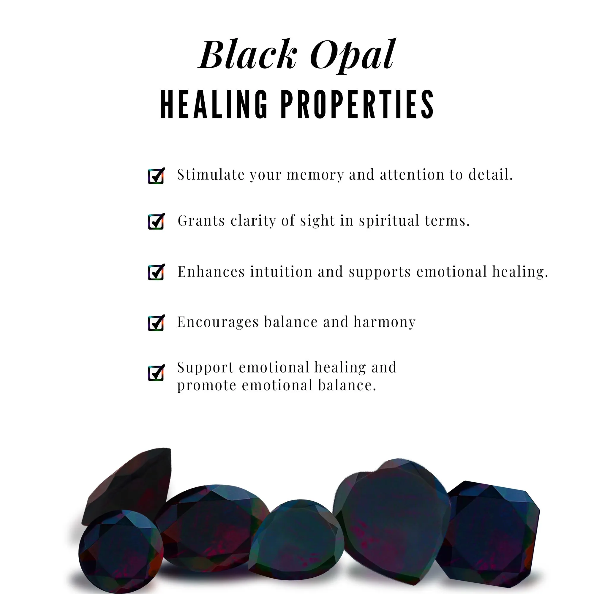 Natural Black Opal Vintage Inspired Engagement Ring