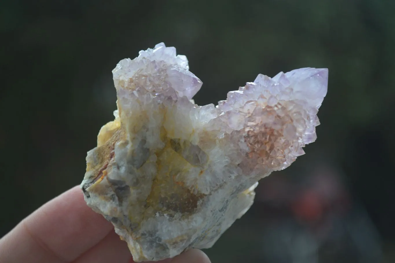 Natural Rare Spirit Ametrine Quartz Specimens x 6 From Boekenhouthoek, South Africa