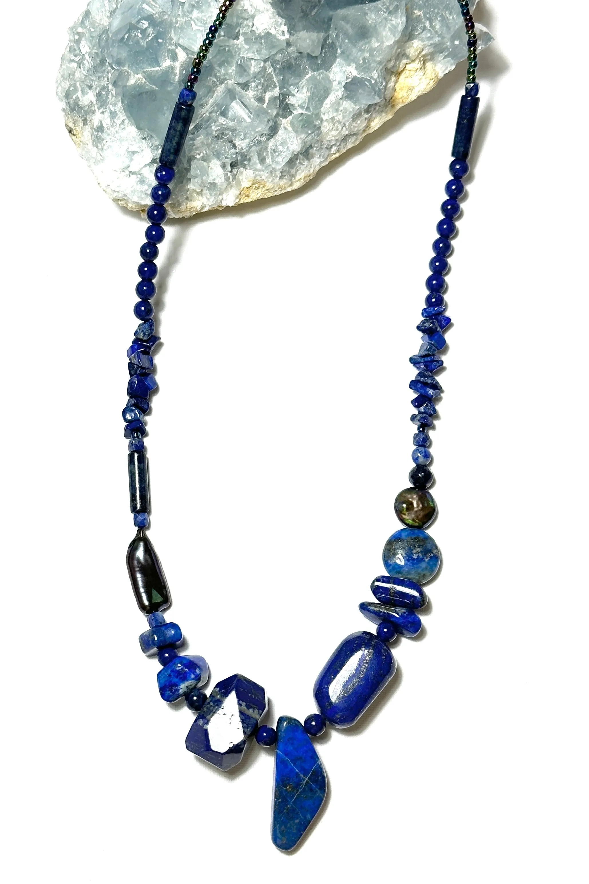 Necklace Lapis Lazuli Angles