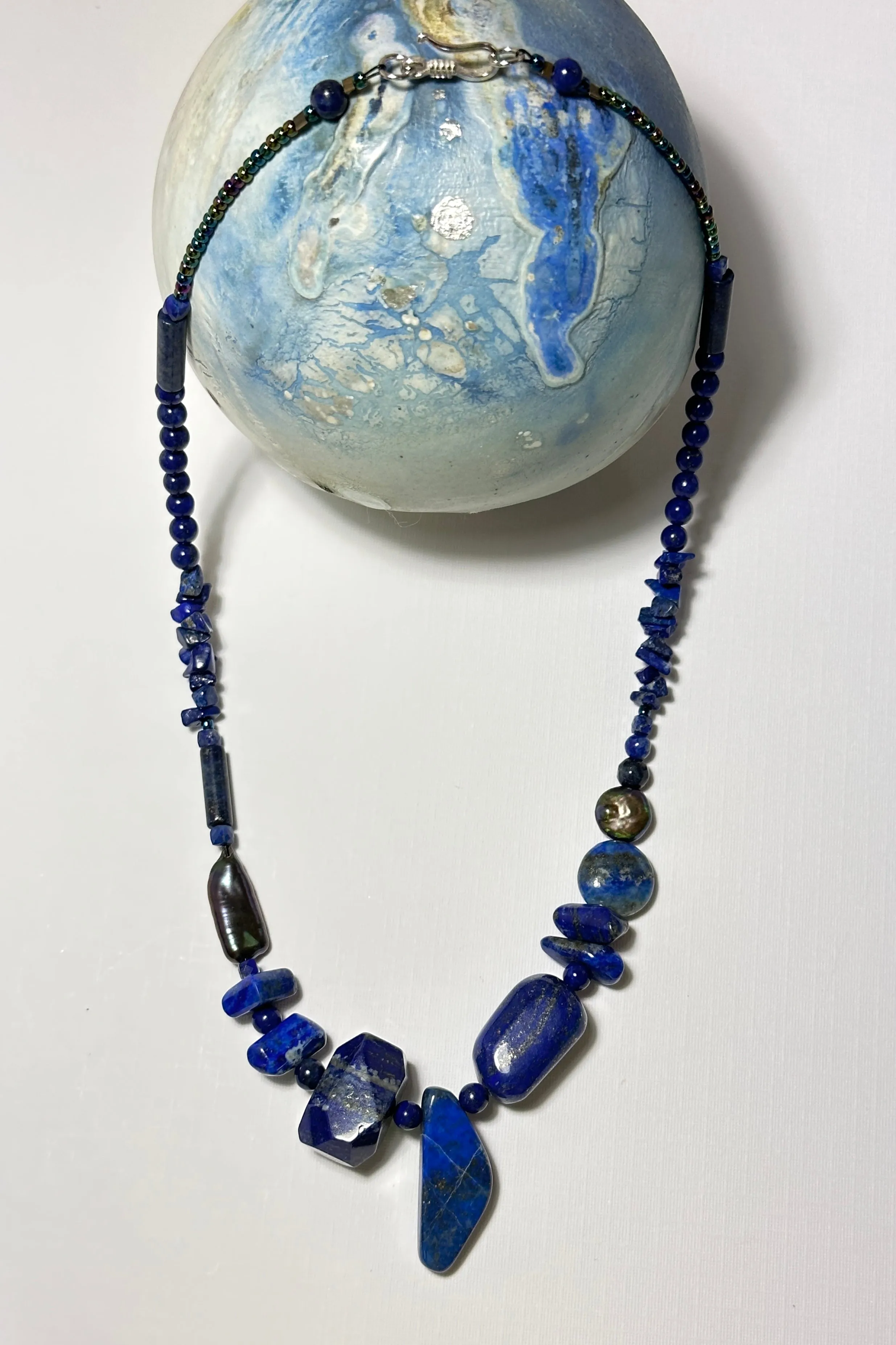 Necklace Lapis Lazuli Angles